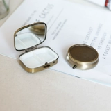 Двусторонное портативное зеркало с аксессуарами, DIY, с вышивкой