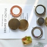 Двусторонное портативное зеркало с аксессуарами, DIY, с вышивкой