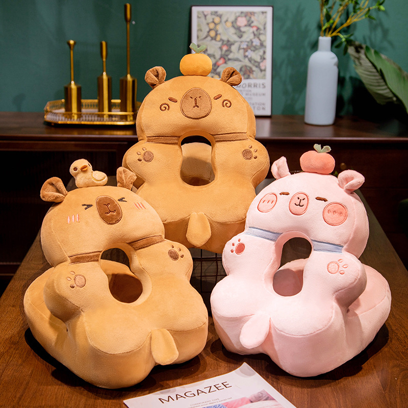 卡皮巴拉水豚午睡枕趴睡枕办公室午休神器抱枕女生学生趴桌子睡觉 - 图2