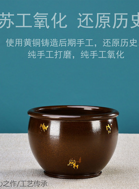 纯铜宣德炉檀香家用香道佛堂仿古