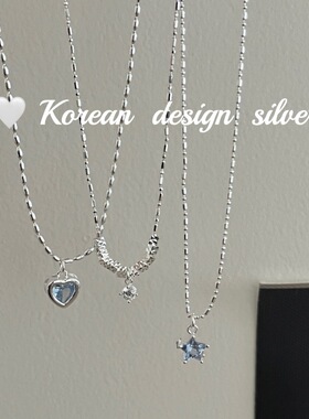 韩国东大门新款饰品 S925纯银 超美项链合集甜美百搭清冷感小众款