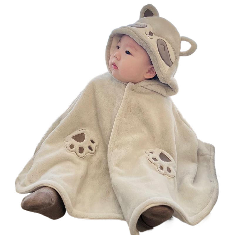 婴儿披风斗篷秋冬外出服宝宝衣服冬季超萌可爱婴幼儿卡通加厚外套,淘宝优惠券,粉丝福利购,淘宝优惠卷