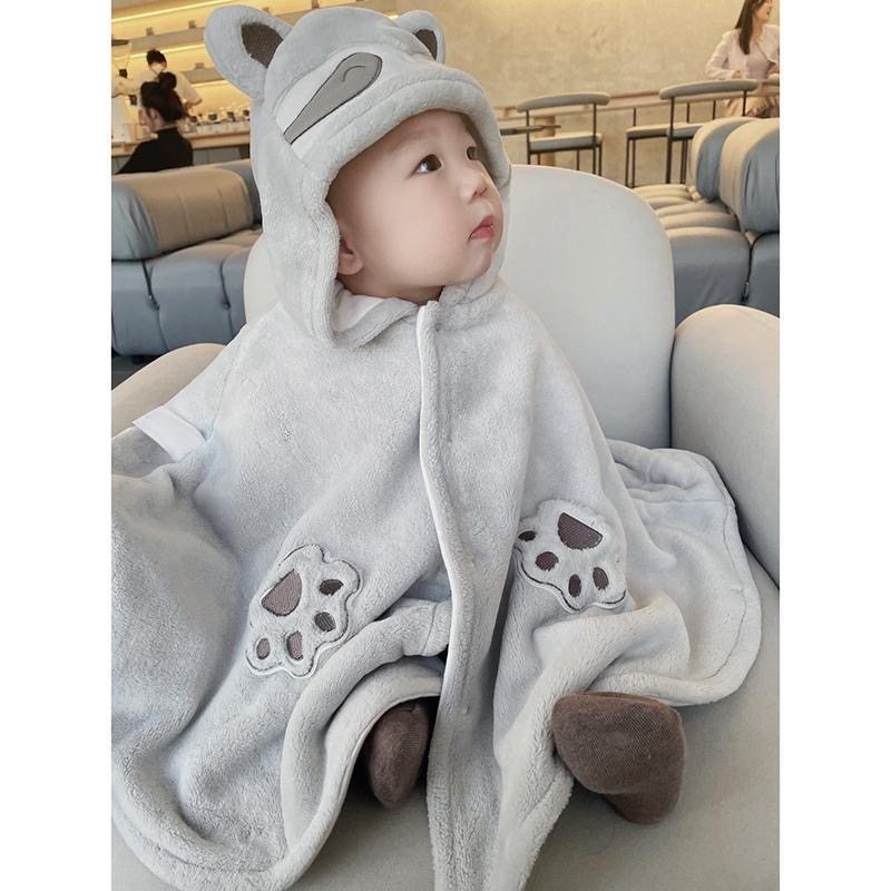 婴儿披风斗篷秋冬外出服宝宝衣服冬季超萌可爱婴幼儿卡通加厚外套,淘宝优惠券,粉丝福利购,淘宝优惠卷