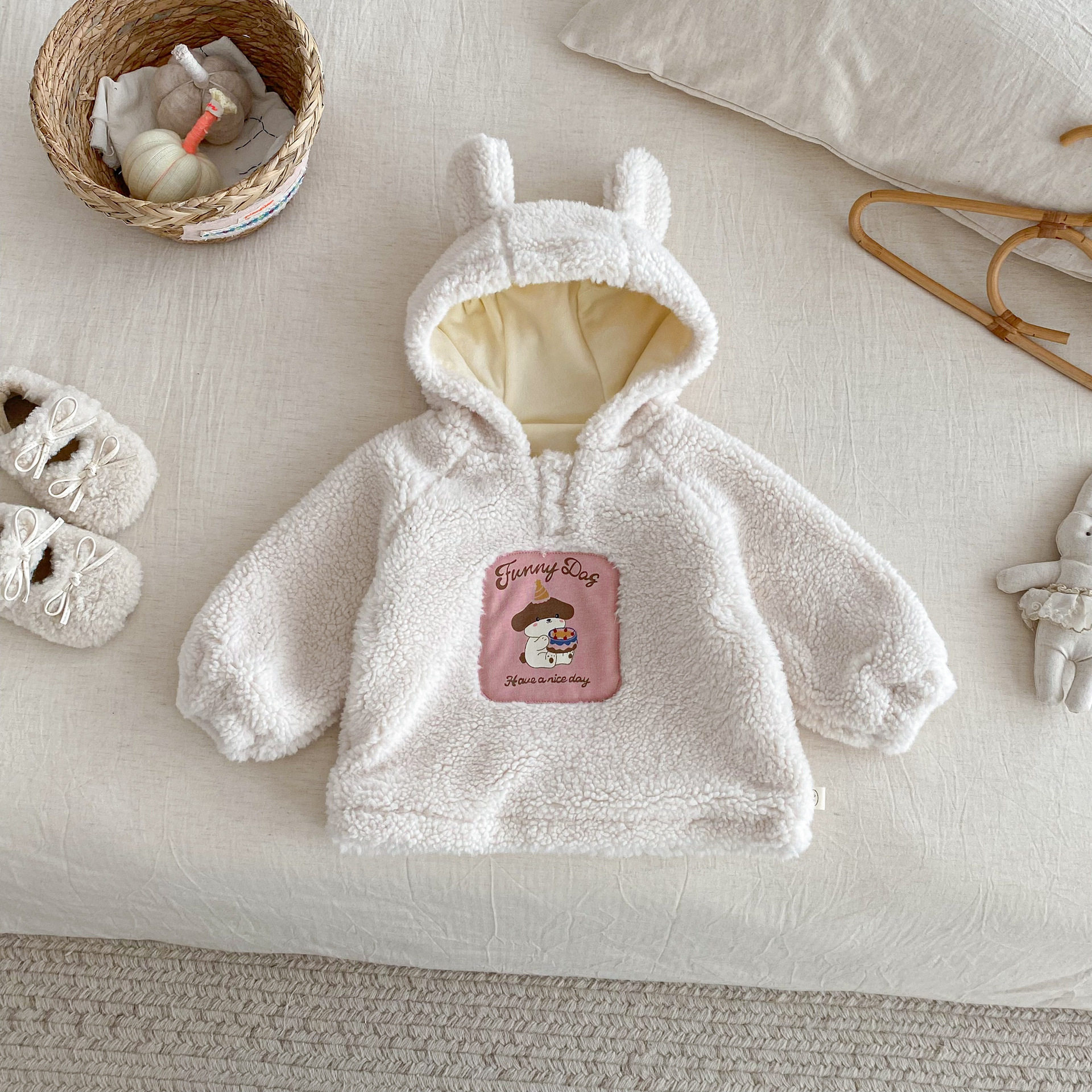 宝宝冬季套装女婴儿衣服可爱超萌洋气婴幼儿加厚卫衣打底裤分体冬,淘宝优惠券,粉丝福利购,淘宝优惠卷