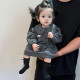 Baby girl dress autumn 2025 new fashionable infant princess skirt small year old skirt autumn dress