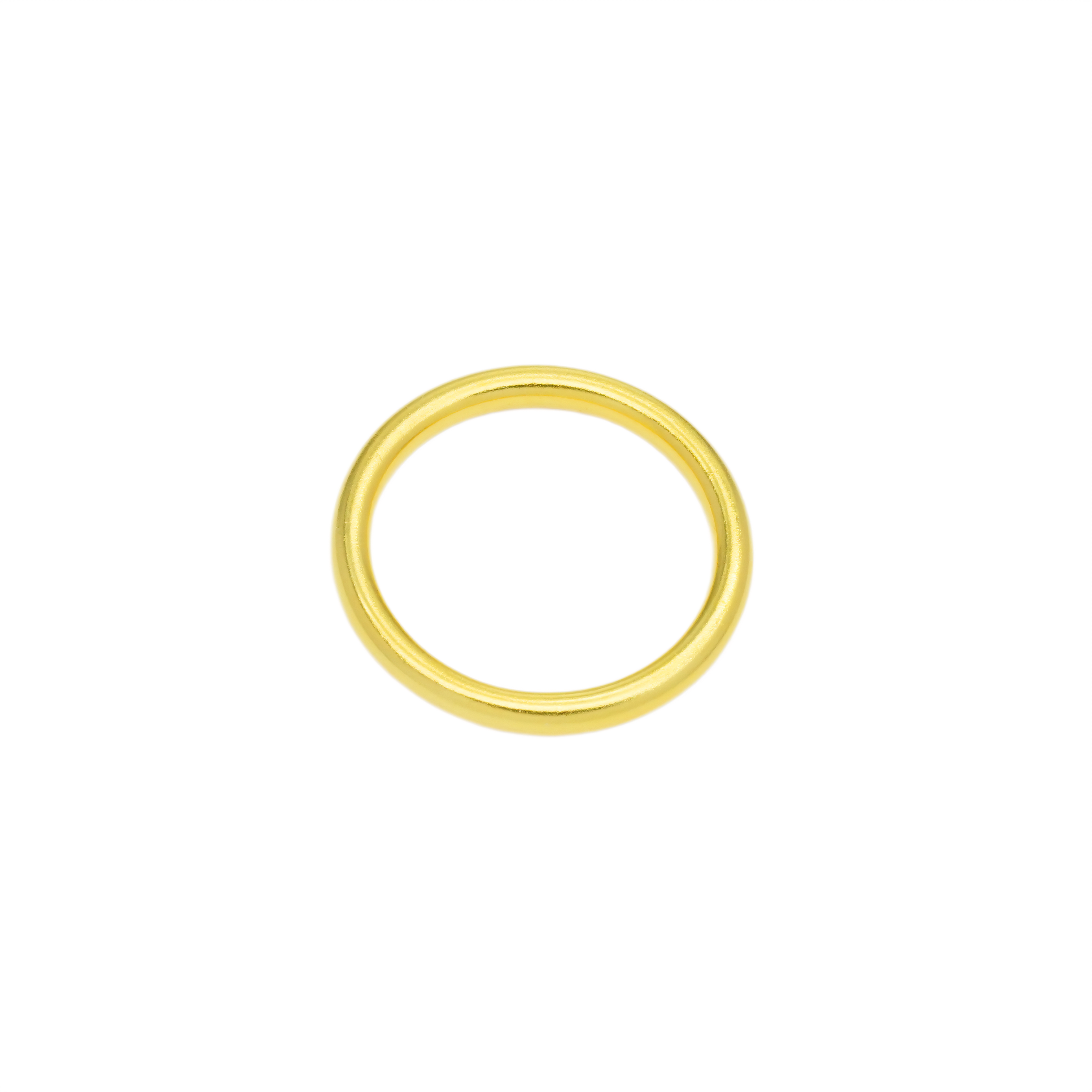 18k gold ancient method plain ring light luxury niche women's model