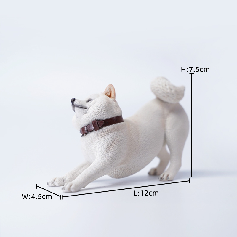 JXK1/6叛逆的柴犬手办仿真动物模型可爱小狗周边公仔潮玩摆件玩偶 - 图1