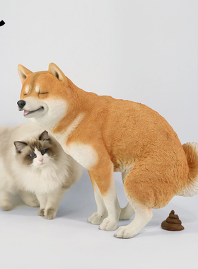 [JXK官方店]1/1拉屎柴犬仿真模型
