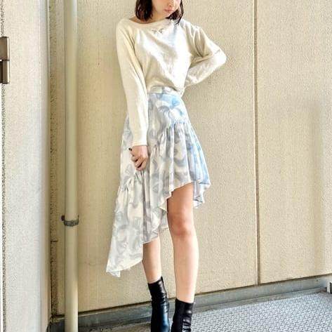 Japanese expensive niche design smart irregular skirt