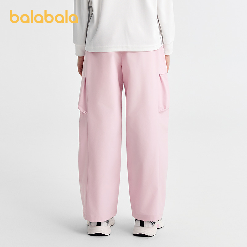 巴拉巴拉balaOne童装女长裤儿童裤子2025新款秋宽松直筒裤防泼水 - 图1