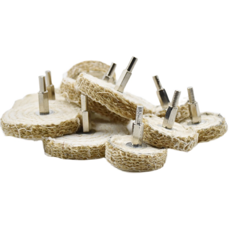 不锈钢抛光轮加厚麻布轮带柄麻轮去痕上蜡抛光剑麻轮磨头柄径6mm,淘宝优惠券,粉丝福利购,淘宝优惠卷