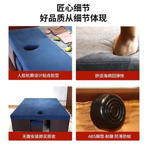 实木泰式按摩床推拿理疗专用床会所工厂直销可定制泰式spa按摩床 - 图0