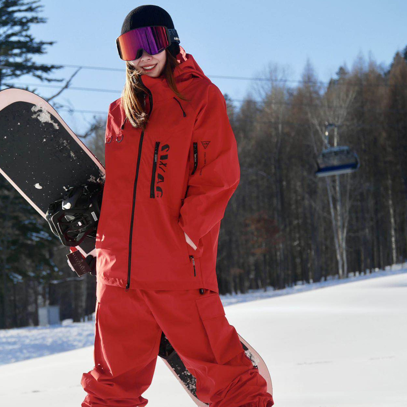 Swagli滑雪服女士单板双板专业防水滑雪服男士户外雪地滑雪套装