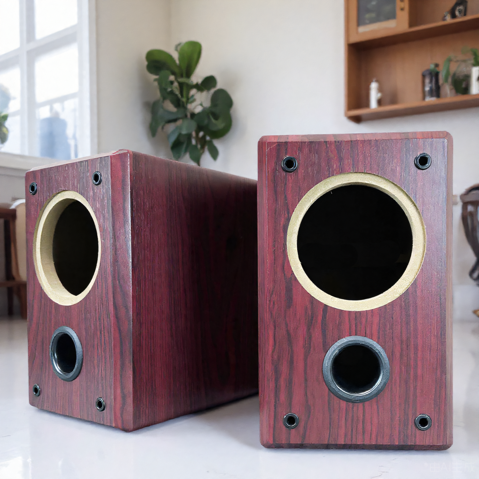 4寸全频音域木质音箱空箱体低音炮胆机书架音响喇叭壳可定制开孔,淘宝优惠券,粉丝福利购,淘宝优惠卷