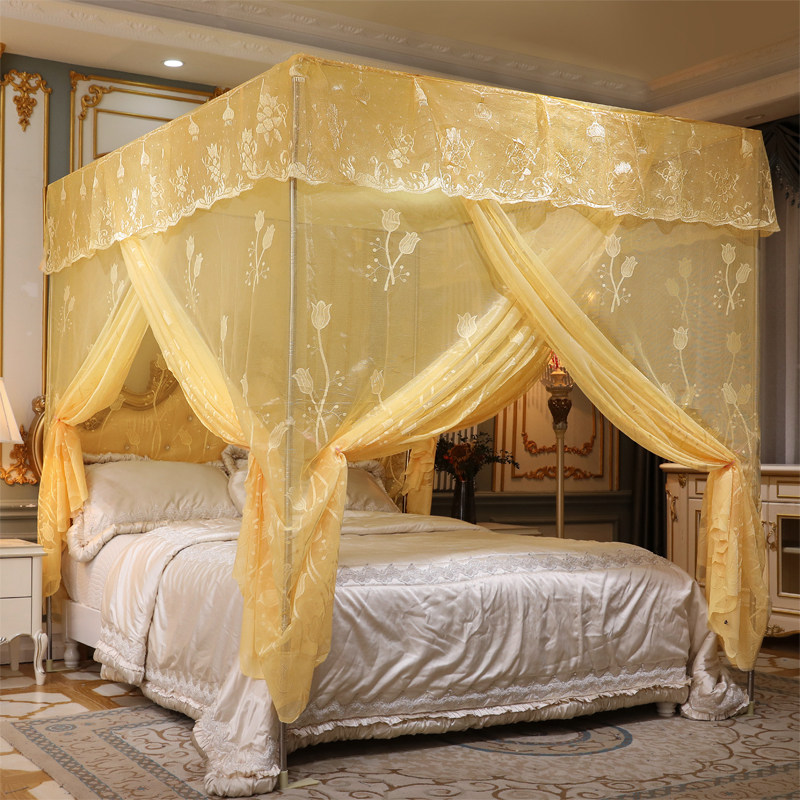 三门老式蚊帐床帐家用卧室1.5m床加厚加密1.8米1.6三开门3门宫廷,淘宝优惠券,粉丝福利购,淘宝优惠卷