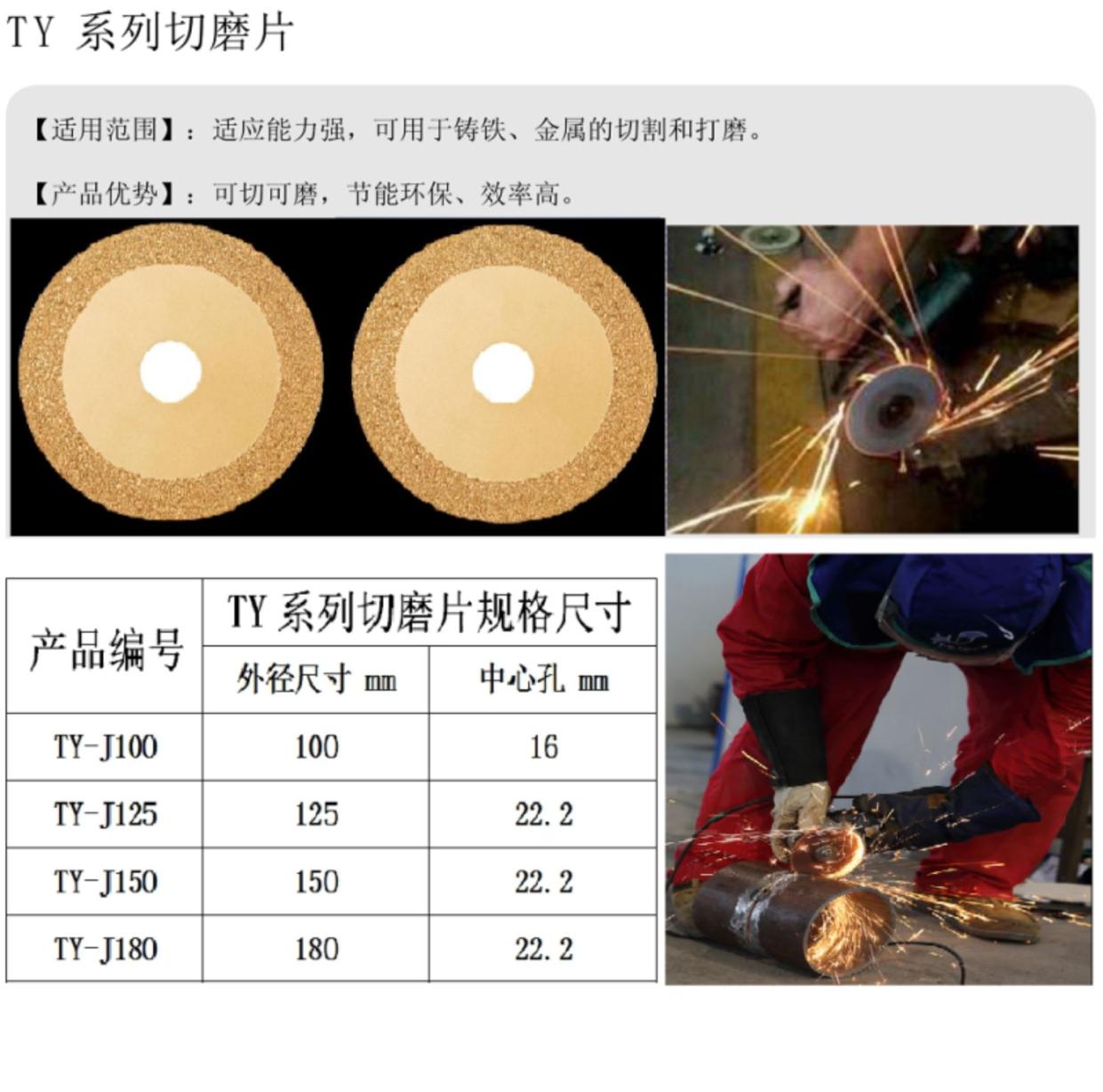 钎焊金刚石CBN氮化硼超硬合金金属铸铁切割片打磨轮角磨片砂轮片