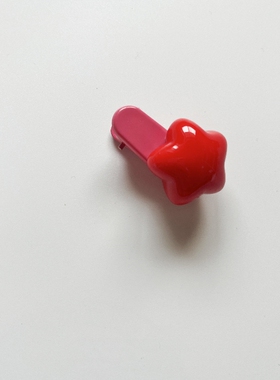 可爱奶呼呼星星发夹糖果色发夹
