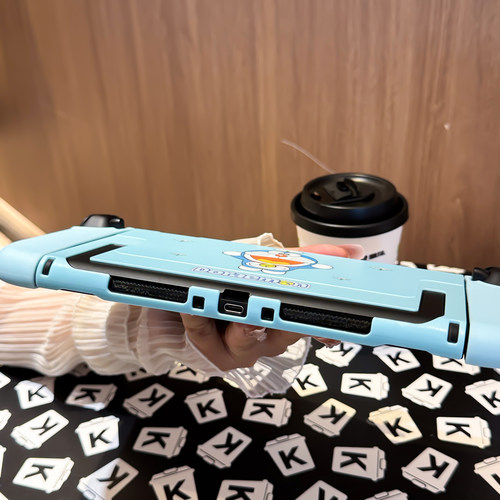 新款任天堂switch2代保护壳硅胶软手柄硬主机套可插入底座套卡通 - 图3