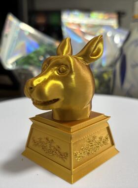3D打印十二生肖兽首摆件