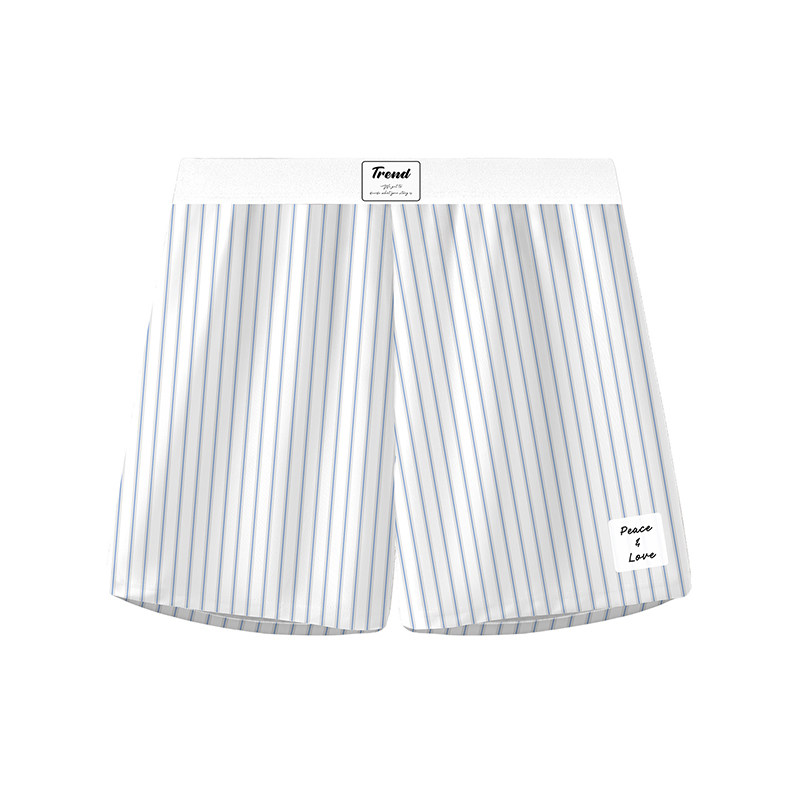 冰丝男士内裤夏季清新条纹格子宽松阿罗裤青少年居家休闲舒适睡裤,淘宝优惠券,粉丝福利购,淘宝优惠卷