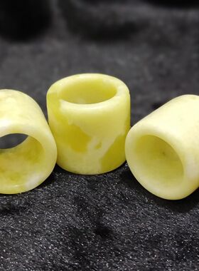 天然正品蓝田玉男士戒指扳指内径22MM