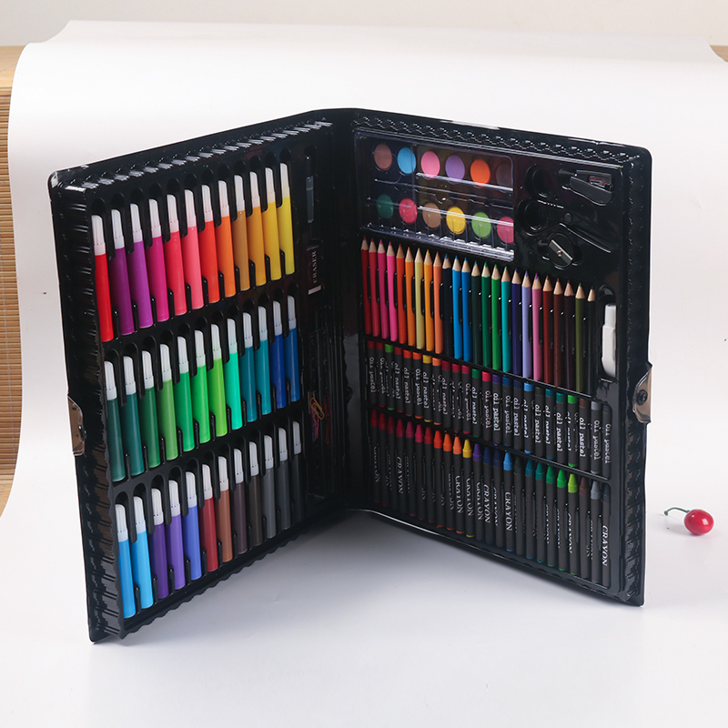 150件套画笔套装水彩笔涂色笔绘画套装蜡笔彩色儿童彩笔画画工具-图2