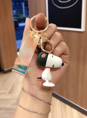 卡通玩偶狗狗钥匙扣查理包包挂饰