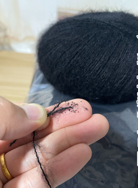 中等粗细马海毛底价手编毛线