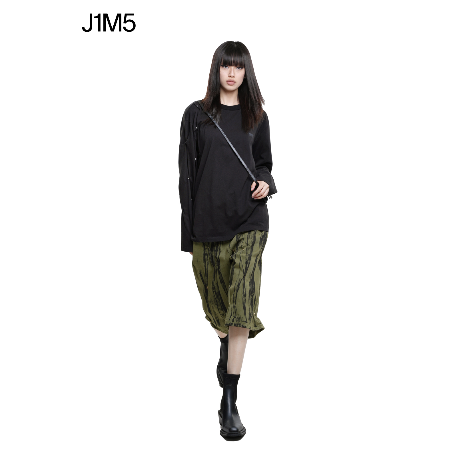 J1M5买手店 KUSIKOHC 23春夏新品连帽长袖T恤设计师品牌女 - 图1