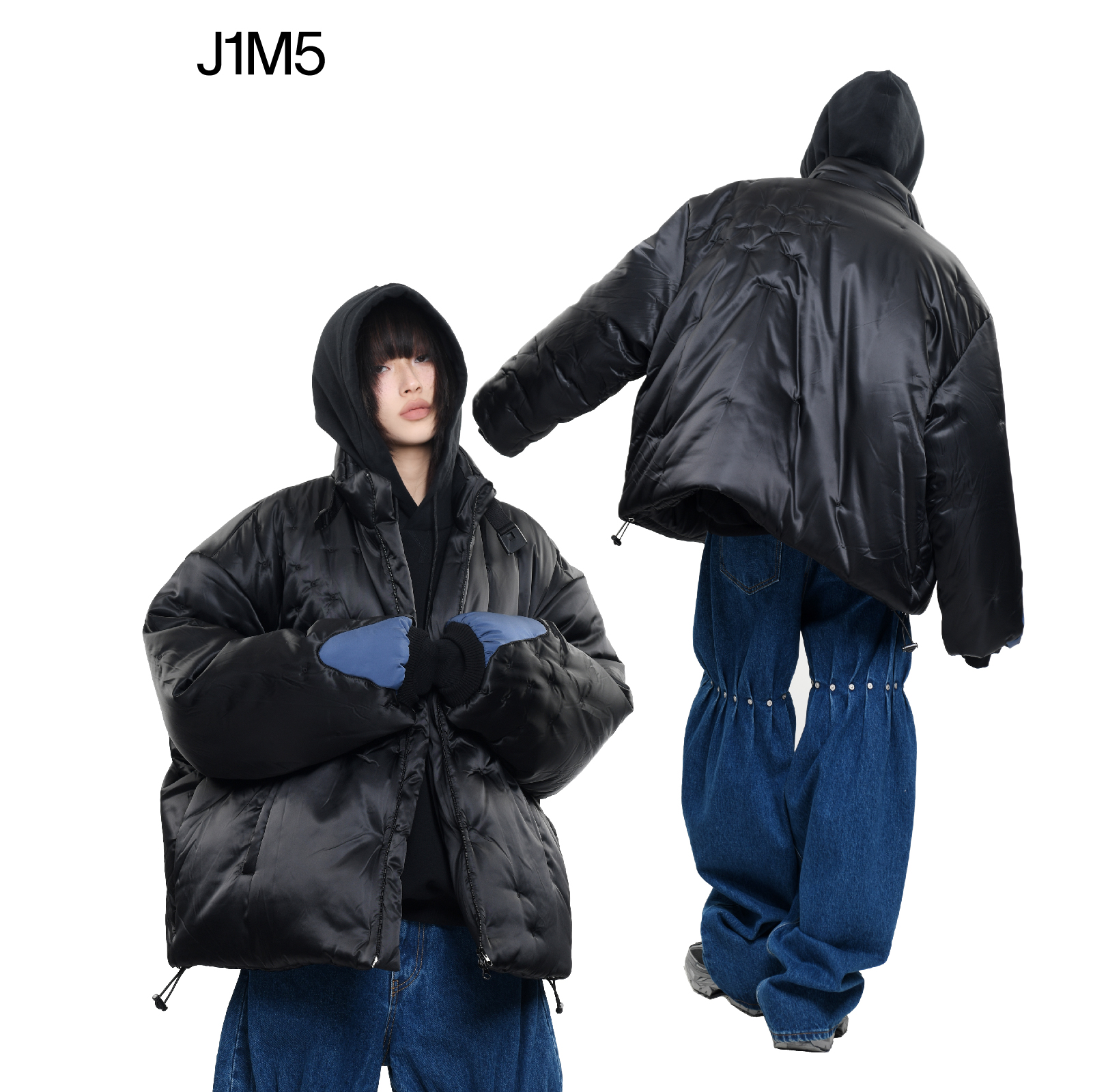 J1M5买手店 KUSIKOHC 22秋冬新品立领刺绣泡芙羽绒夹克外套男