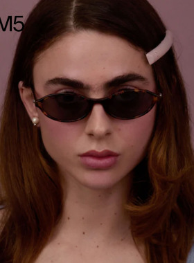 BABY墨镜复古椭圆太阳镜