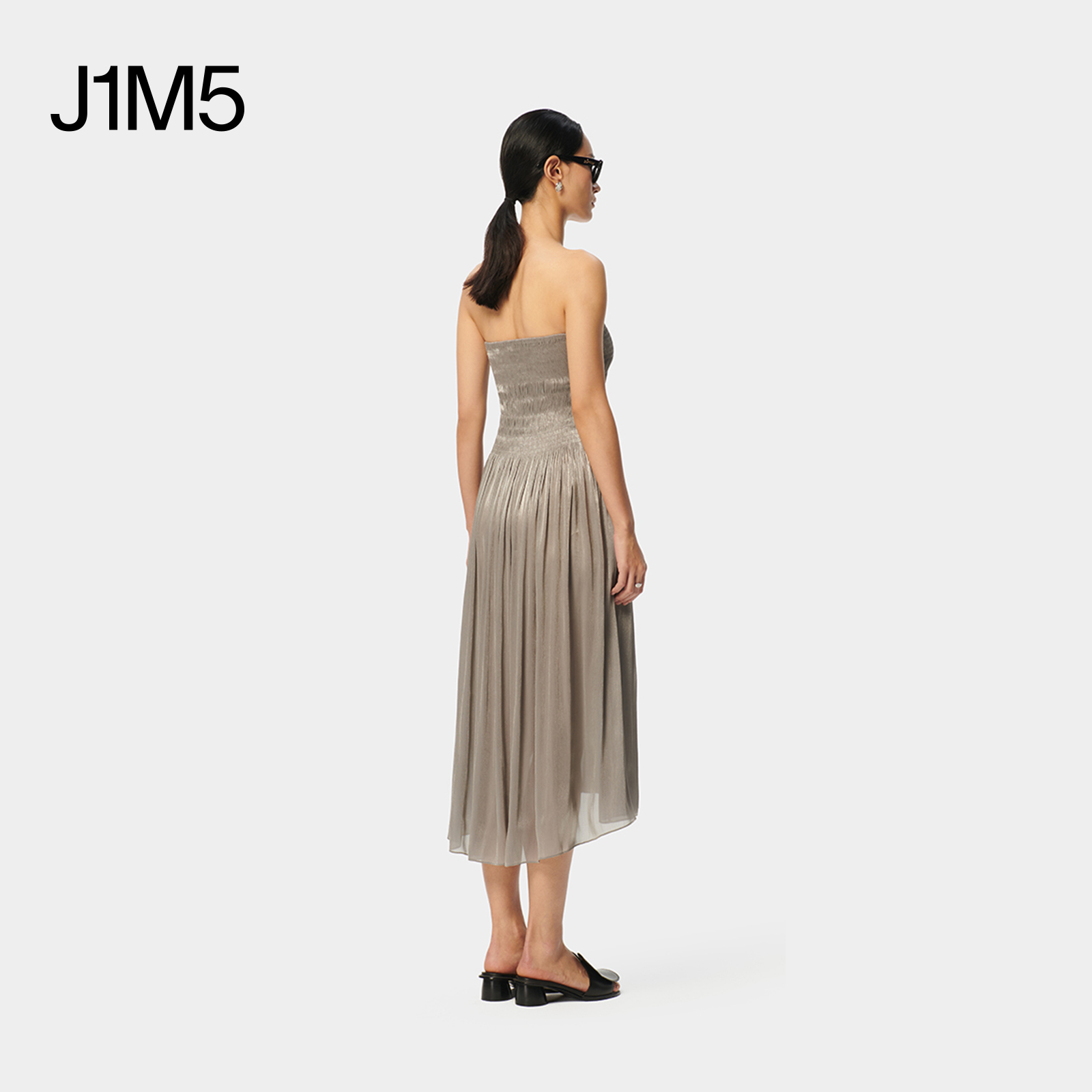 J1M5买手店 DEEPMOSS 24春夏 水泽打揽抹胸连衣裙 设计师品牌 - 图1