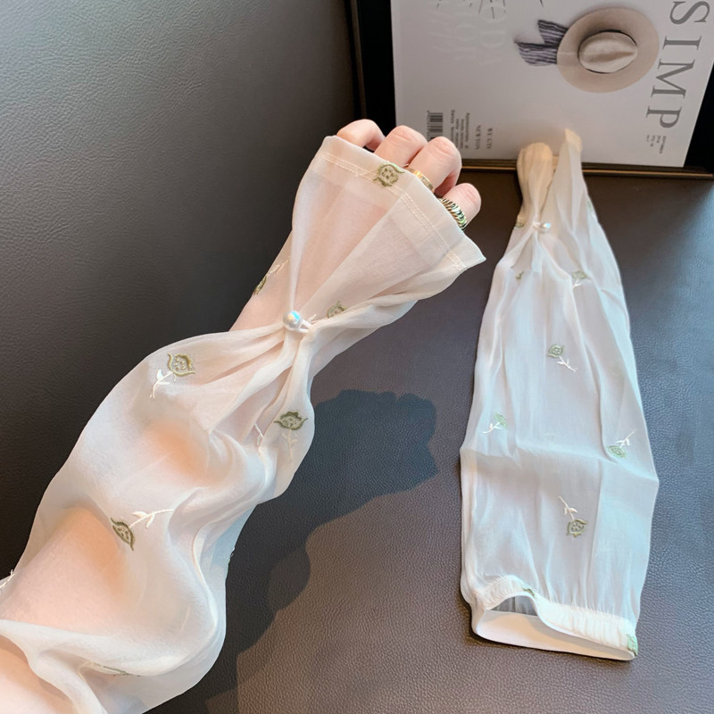 冰袖夏季防晒手套户外护臂手臂袖防紫外线骑车开车袖珍珠冰丝袖套,淘宝优惠券,粉丝福利购,淘宝优惠卷