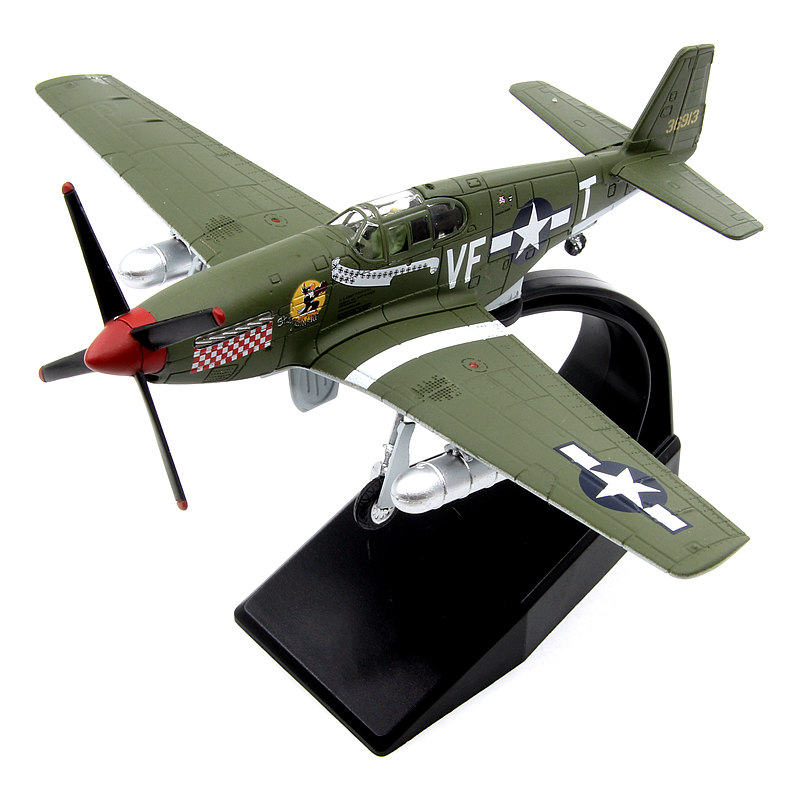 AMER 二战美国陆航P-51C野马战斗机43-6913# P51成品飞机模型1/72 - 图3