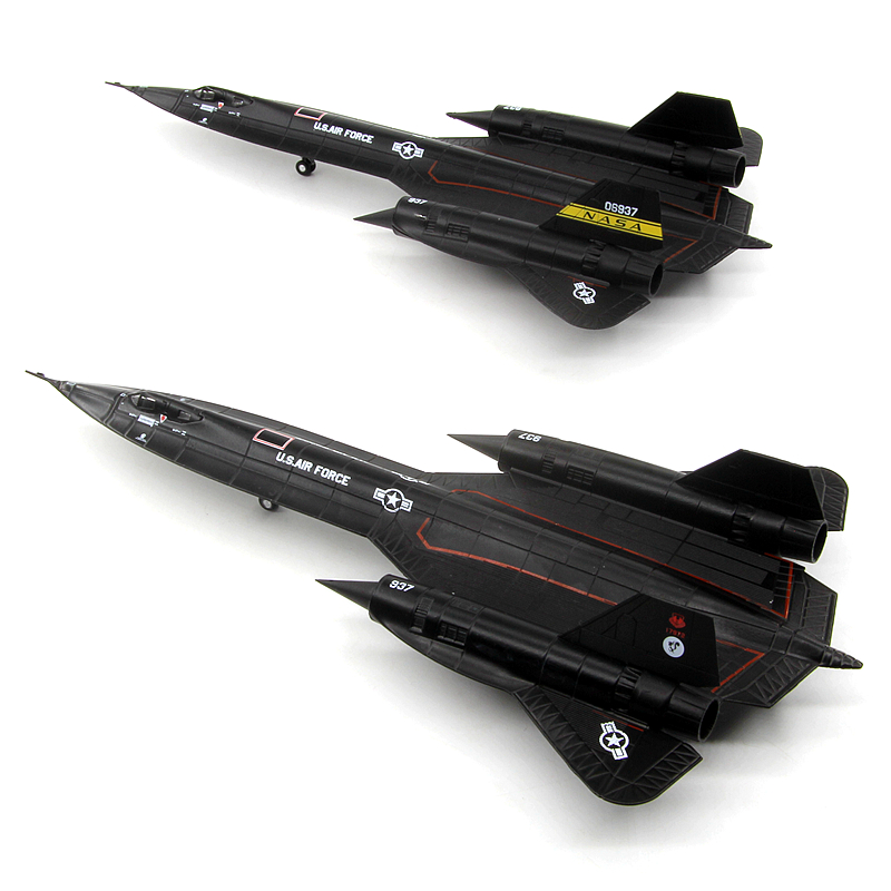 高档1/144美国空军SR-71A黑鸟侦察机NASA博物馆 SR71成品合金飞机-图1