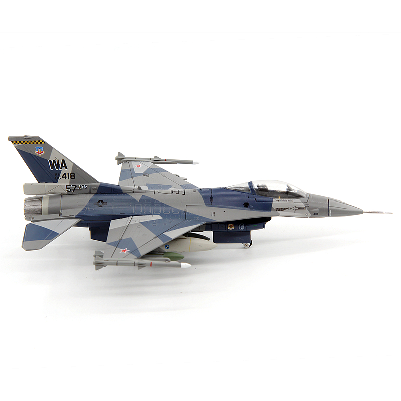 AF1美国空军F-16C战隼战斗机第57联队假想敌 F16合金飞机模型1/72 - 图2