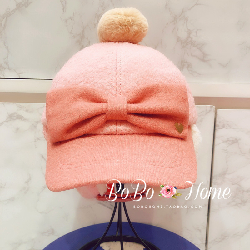 韩国winghouse儿童帽子男女宝宝冬季保暖护耳帽鸭舌帽 女童公主帽,淘宝优惠券,粉丝福利购,淘宝优惠卷