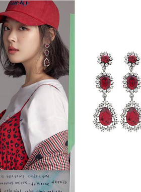 现货耳环jewelcounty合金水晶