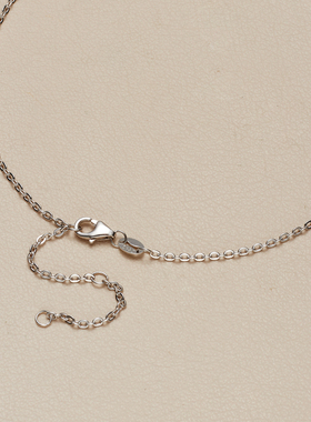 AHCHOO 静奢风蝴蝶结镶莫桑石吊坠火彩项链小众高级S925银锁骨链