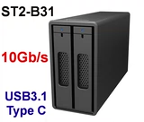 ST2-B31A USB3.1 Gen2 10 ГБ алюминиевого сплава