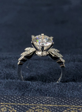 欧版钻戒美国进口莫桑石克拉戒正