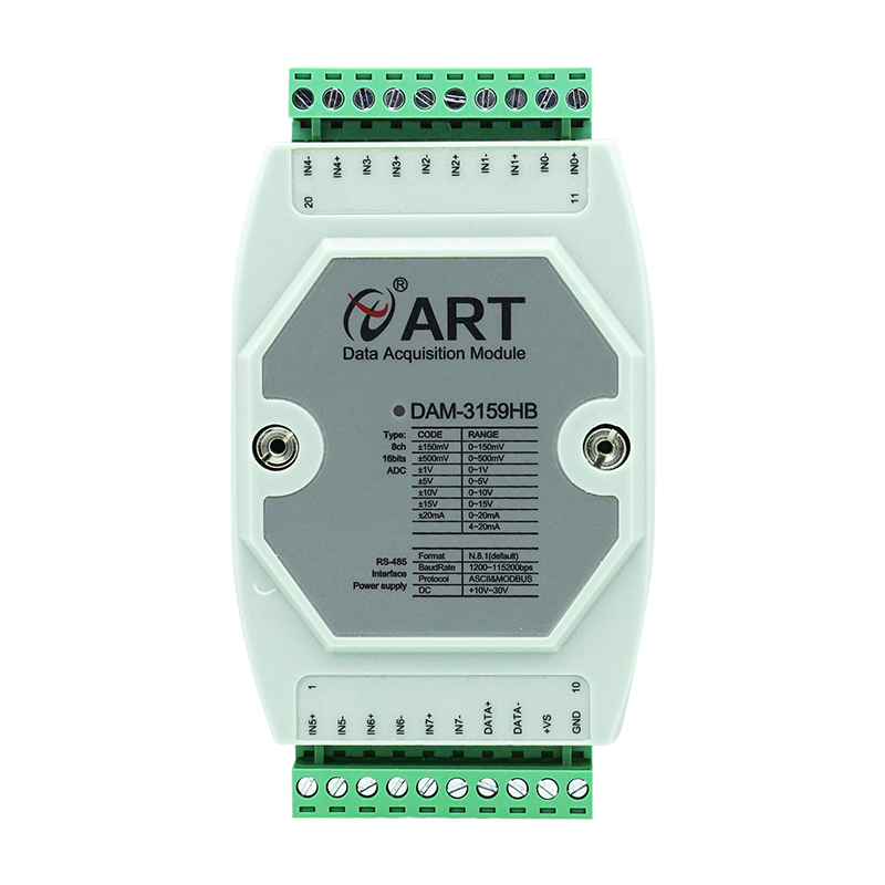 DAM3159HB/HA串联电池组采集模块15V4-20mA转485模拟量通道间隔离 - 图3