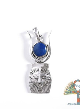 进口女手工银哈索尔女神吊坠