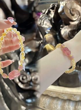 杭州香积金发晶貔貅手串女款招财手链送闺蜜女友礼物正品代请