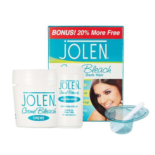 美国jolen漂眉膏女染眉膏漂胡剂眉毛染色温和膏褪色膏小胡子眉粉 - 图3