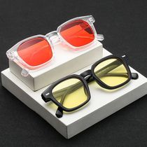 Vintage Square Frame Sunglases for Women Men Unisex Retro B