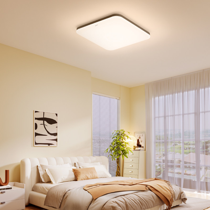欧普led全光谱卧室书房吸顶灯具饰大气正方形灯wifi智能小白灯WS,淘宝优惠券,粉丝福利购,淘宝优惠卷