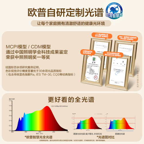 26-欧普LED全光谱护眼吸顶灯饰具客厅卧室灯中式古典风全套悦然TC - 图0