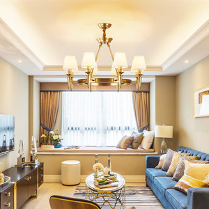 欧普照明 美式吊灯客厅灯餐厅复古现代简约大气灯具奢华欧式DD