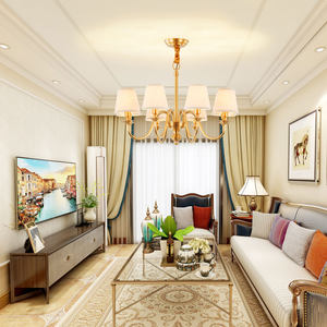 欧普照明 现代美式吊灯客厅灯餐厅卧室现代简约大气灯具DD